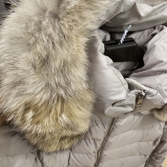 Soia & Kyo Winter Coat grey/beige Fur Large - Picture 8 of 12